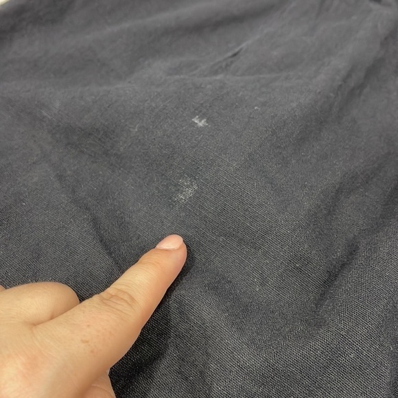 Aaron & Amber Black High Waist Button Waist Cotton Shorts Medium - Picture 11 of 11